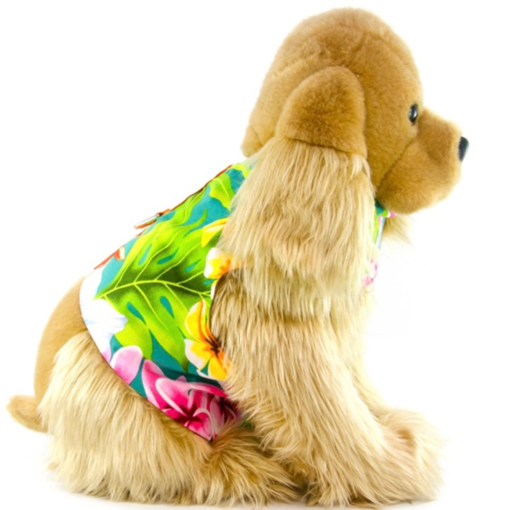 Dog floral walking vest